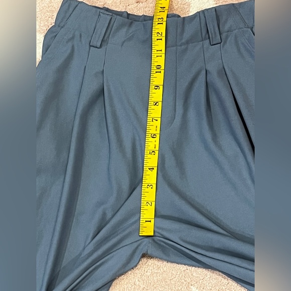 Halara High Waisted Pocket Wide Leg Waffle Work Pants Size S Blue - Picture 8 of 9